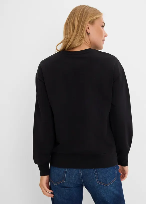 Vid sweatshirt i ekologisk bomull, bonprix