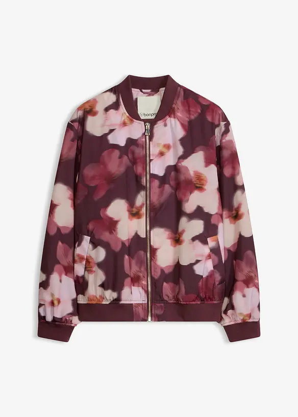 Blusjacka av satin med mjukt fall, bonprix
