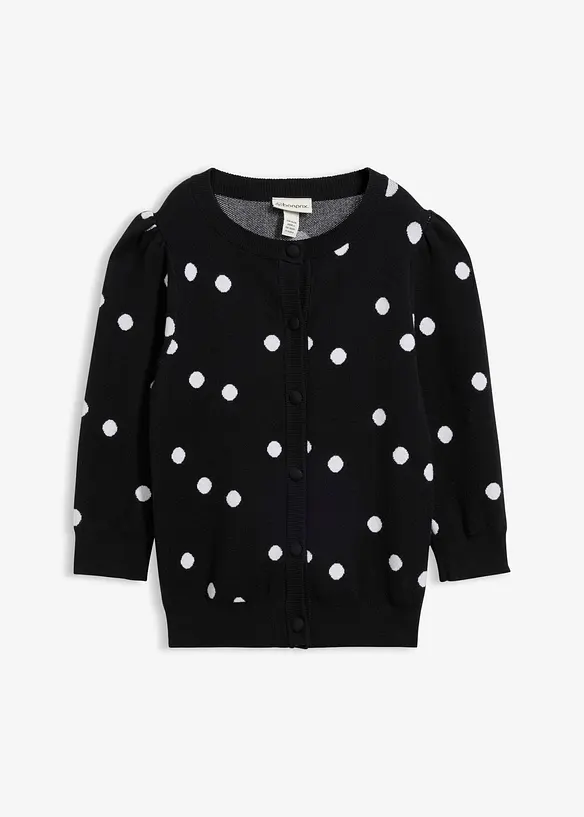 Cardigan i fintr&aring;dig viskosmix, bonprix