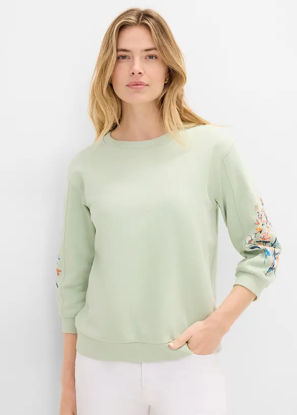 Sweatshirt i ekologisk bomull, bonprix