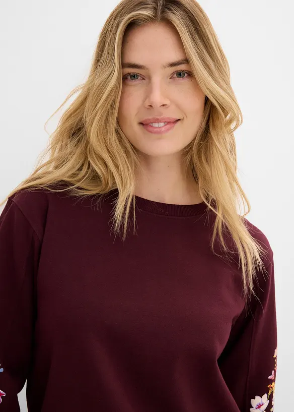 Sweatshirt i ekologisk bomull, bonprix