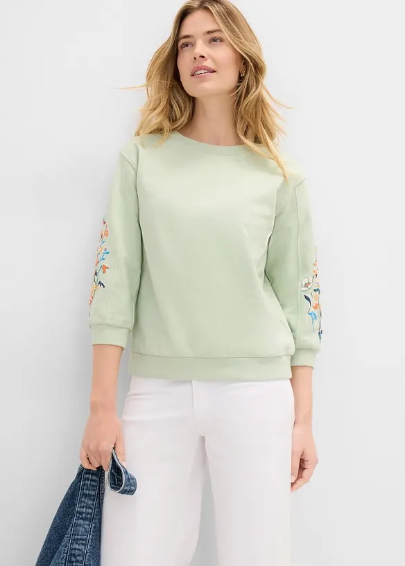 Sweatshirt i ekologisk bomull, bonprix