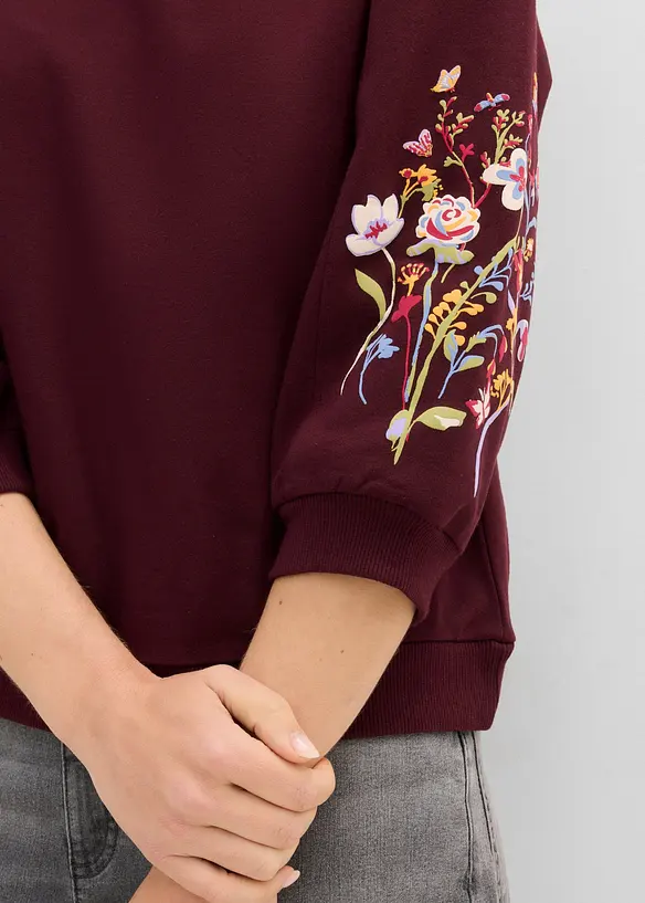 Sweatshirt i ekologisk bomull, bonprix