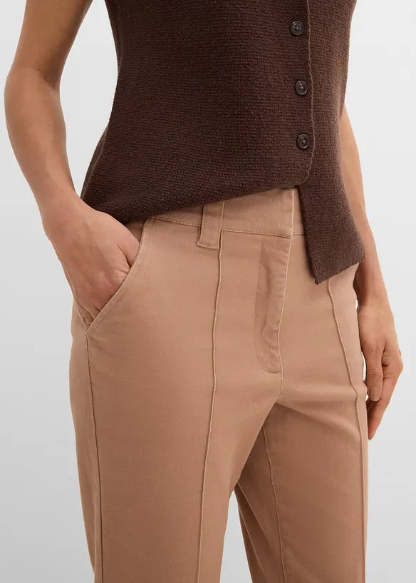 Twillbyxa av stretchig bomull, bonprix