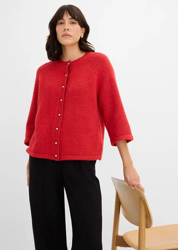 Cardigan med 3/4-&auml;rm, bonprix
