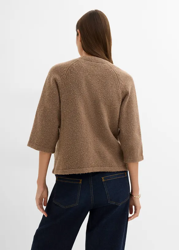 Cardigan med 3/4-&auml;rm, bonprix
