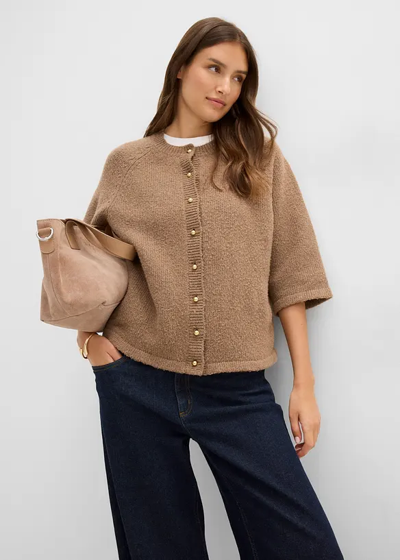 Cardigan med 3/4-&auml;rm, bonprix