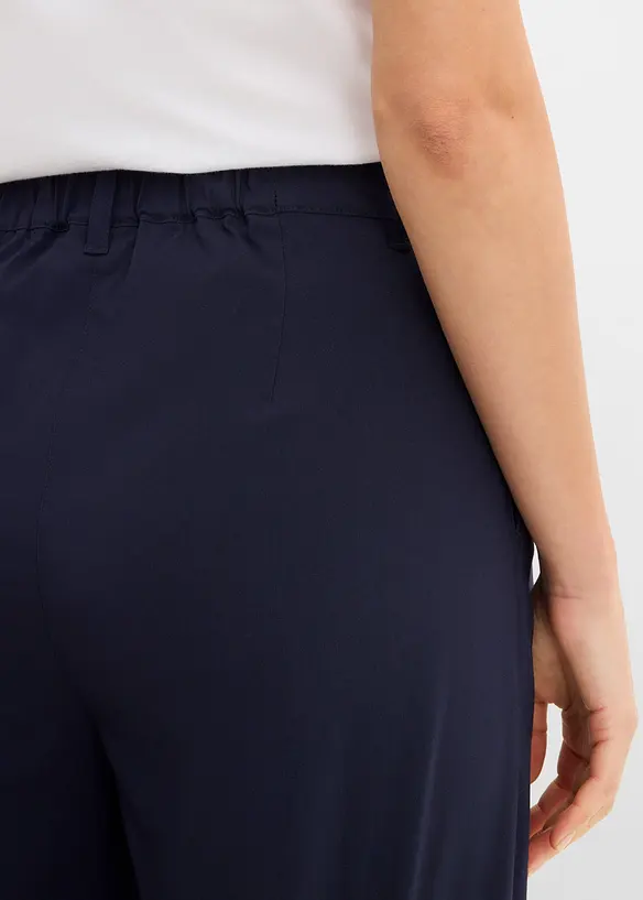 Stretchbyxa i bengalin av viskosmix, med pressveck, bonprix