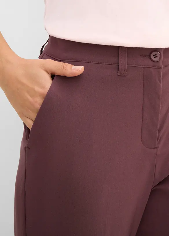 Smal stretchbyxa i bengalin som h&aring;ller in magen, bonprix