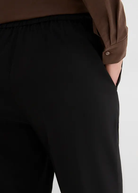 Stretchig culottebyxa i bengalin, bonprix