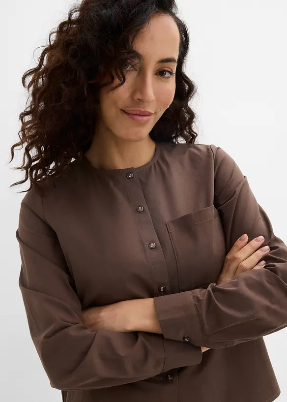 Blus med sjaldetalj, bonprix
