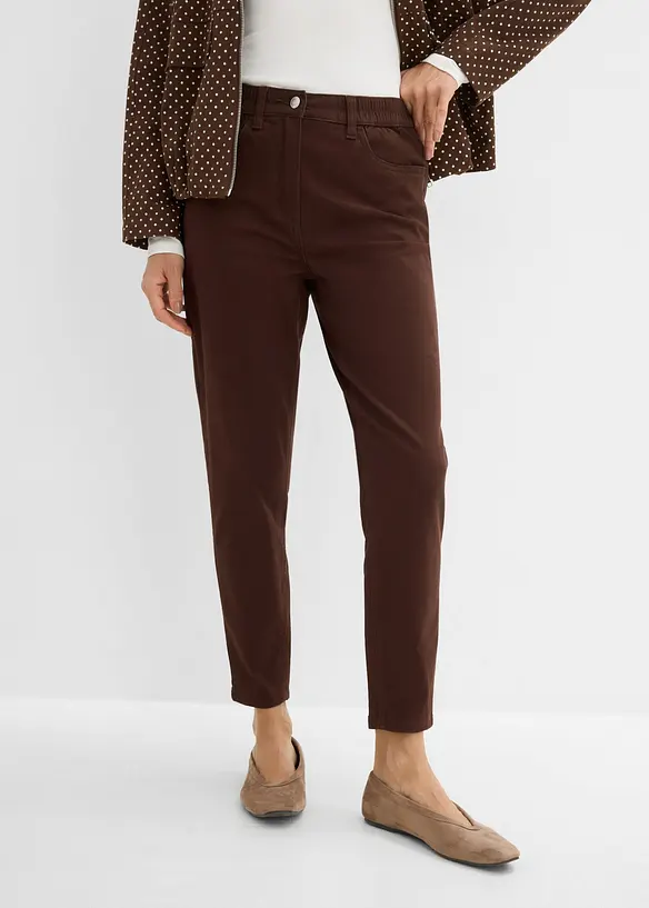 Mom-twillbyxa med h&ouml;g midja, bonprix