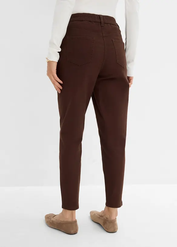 Mom-twillbyxa med h&ouml;g midja, bonprix