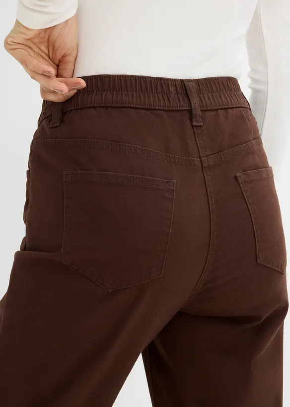 Mom-twillbyxa med h&ouml;g midja, bonprix