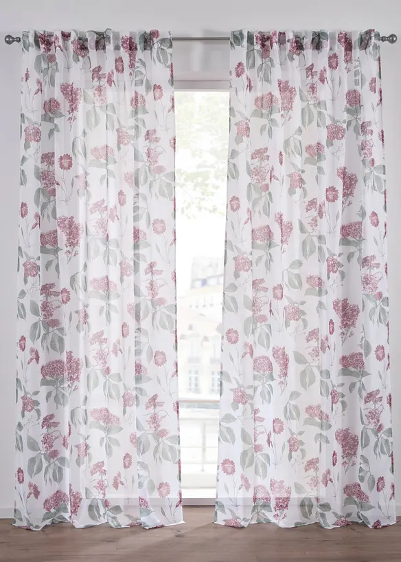 Gardin med l&auml;tt struktur (1-pack), bonprix