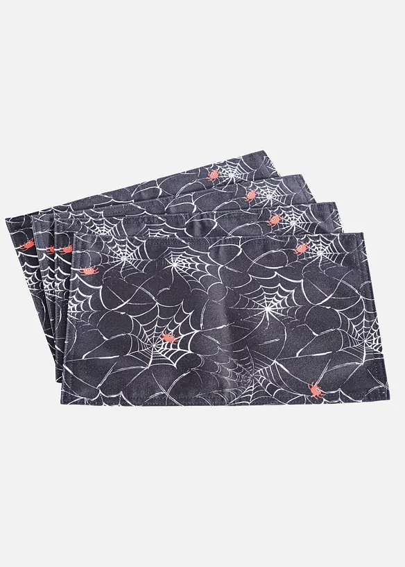 Bordstablett med halloweenmotiv (4-pack), bonprix