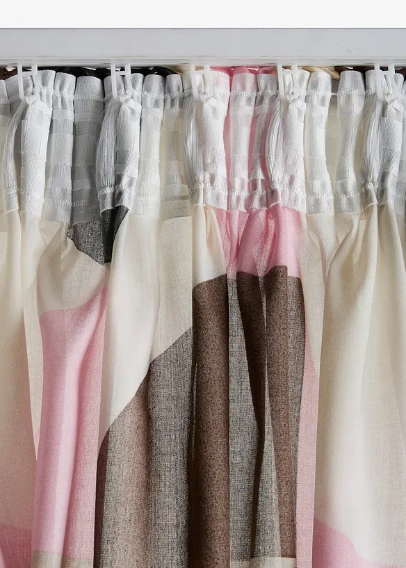 Gardinl&auml;ngd av &aring;tervunnen polyester (1-pack), bonprix