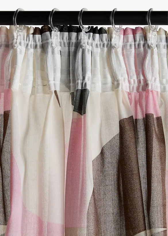 Gardinl&auml;ngd av &aring;tervunnen polyester (1-pack), bonprix