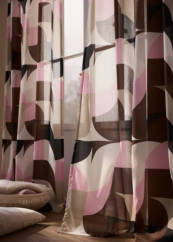 Gardinl&auml;ngd av &aring;tervunnen polyester (1-pack), bonprix