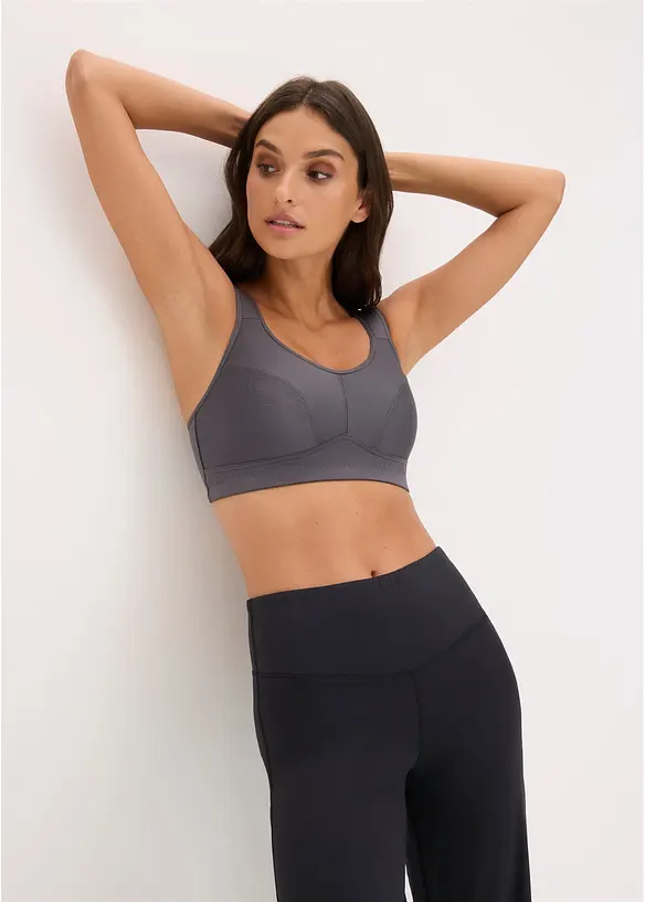 Sport-BH med medelh&ouml;gt st&ouml;d (2-pack), bonprix
