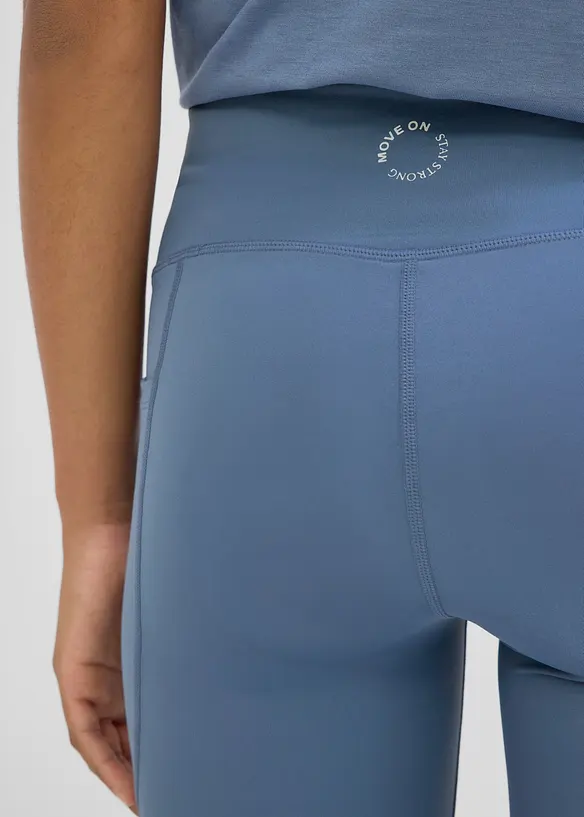 Sportleggings med mobilficka, snabbtorkande, bonprix
