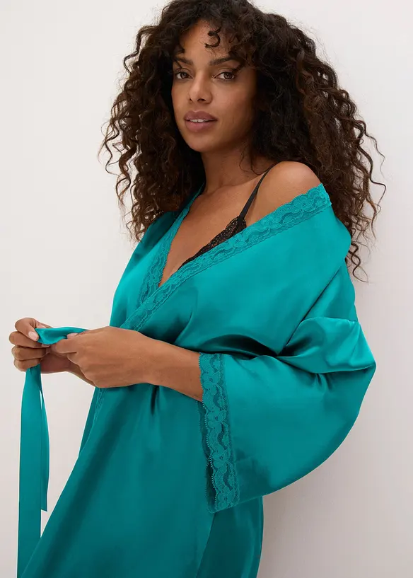 Kimono i satin, bonprix