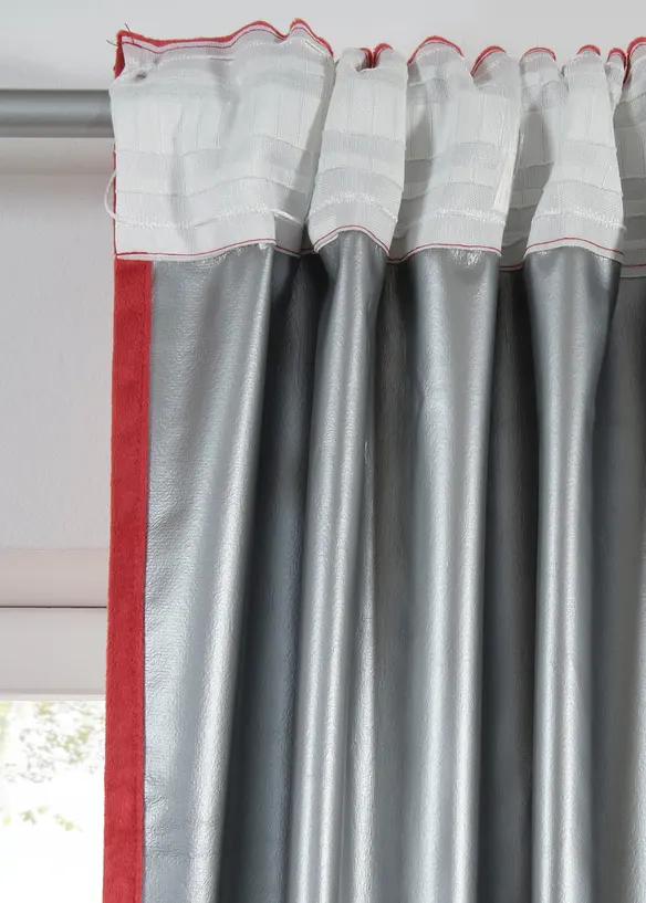 M&ouml;rkl&auml;ggande gardinl&auml;ngd med foder och sammetsmjuk yta (1-pack), bonprix