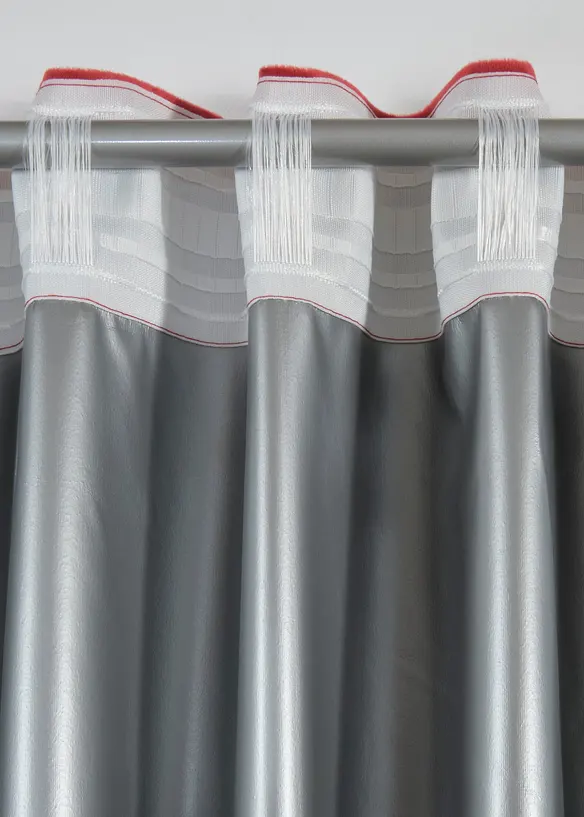 M&ouml;rkl&auml;ggande gardinl&auml;ngd med foder och sammetsmjuk yta (1-pack), bonprix