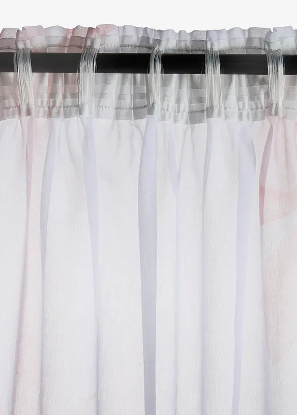 Gardin med l&auml;tt struktur och &aring;tervunnen polyester (1-pack), bonprix