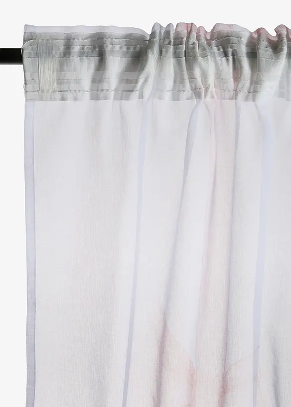Gardin med l&auml;tt struktur och &aring;tervunnen polyester (1-pack), bonprix
