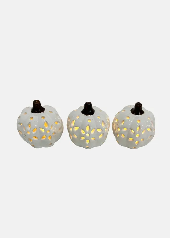 Prydnadspumpa med stansningar och LED-belysning (3-pack), bonprix