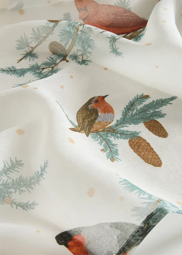 Gardin med l&auml;tt struktur och &aring;tervunnen polyester (1-pack), bonprix