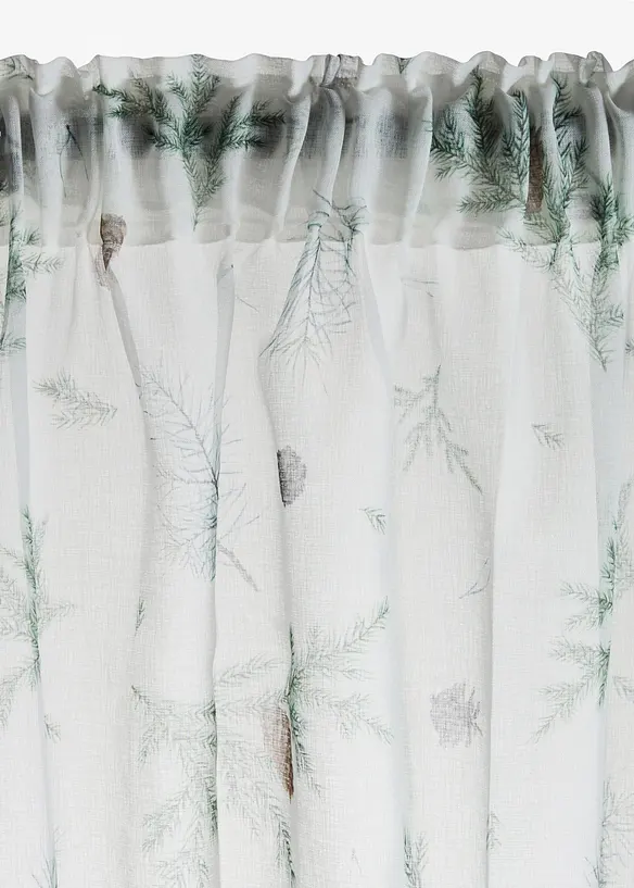 Gardin med l&auml;tt struktur och &aring;tervunnen polyester (1-pack), bonprix