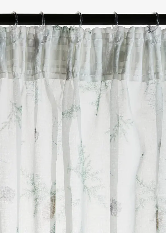 Gardin med l&auml;tt struktur och &aring;tervunnen polyester (1-pack), bonprix