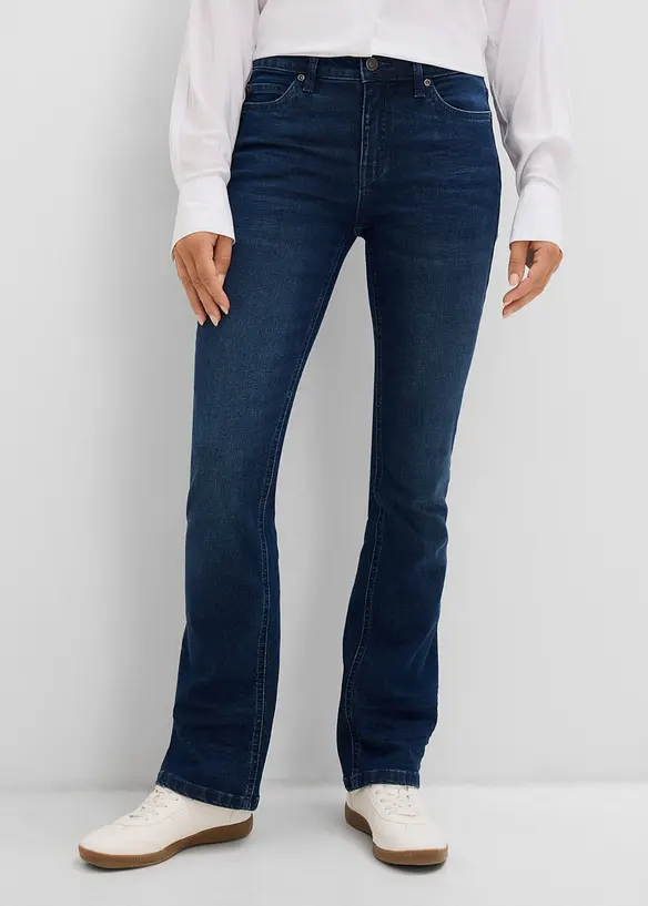 Bootcut Jeans Mid Waist, Stretch, bonprix