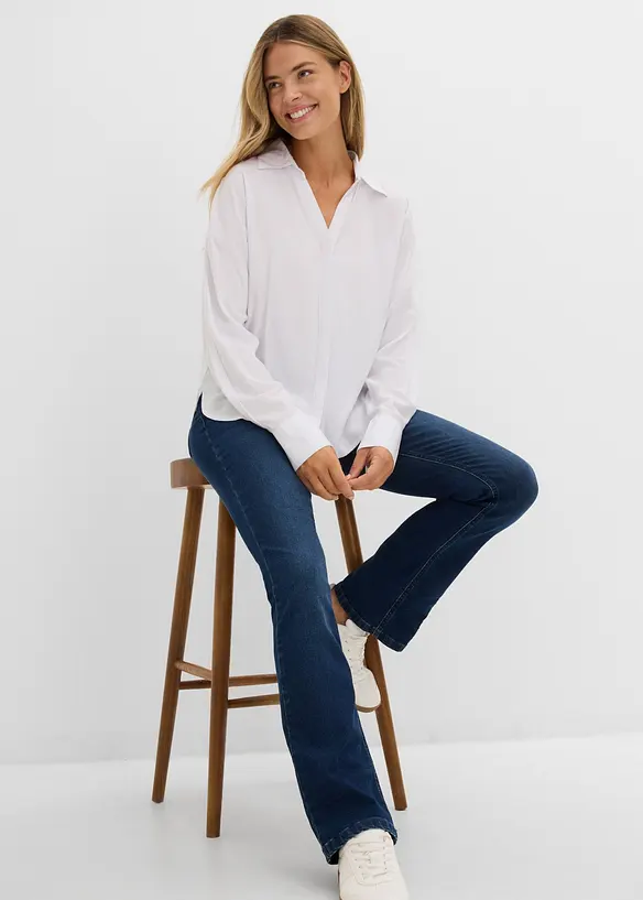 Bootcut Jeans Mid Waist, Stretch, bonprix