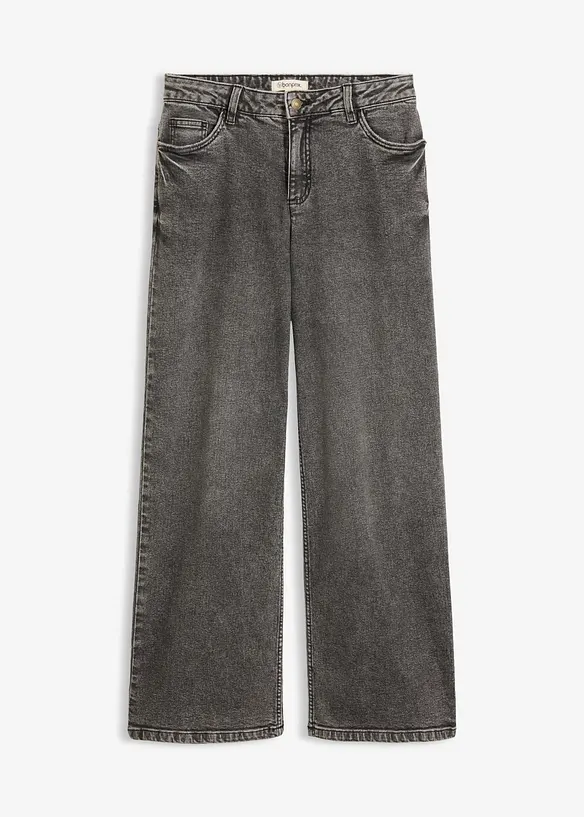 Wide Leg Jeans Mid Waist, bonprix