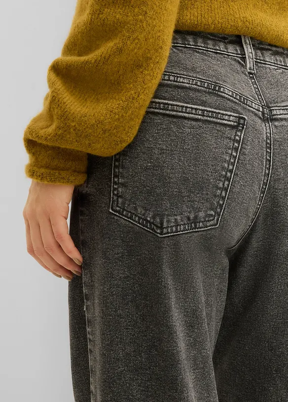 Wide Leg Jeans Mid Waist, bonprix