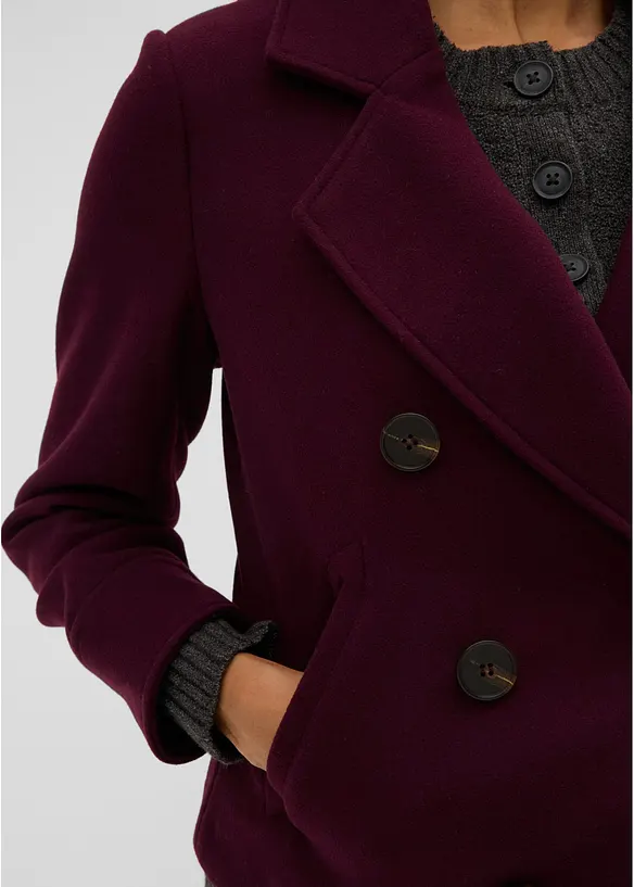 Kort jacka med yllelook, bonprix