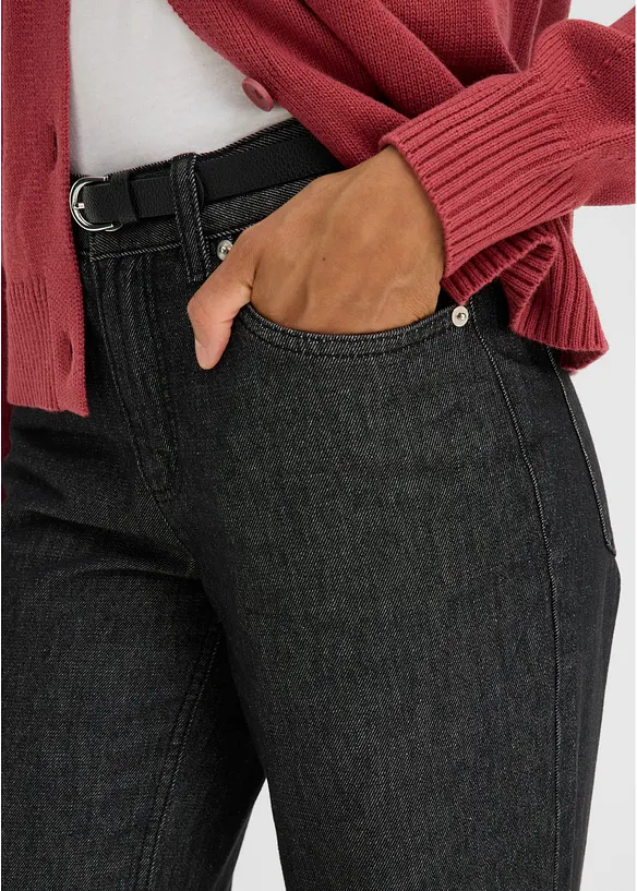 Straight Jeans Mid Waist, bonprix