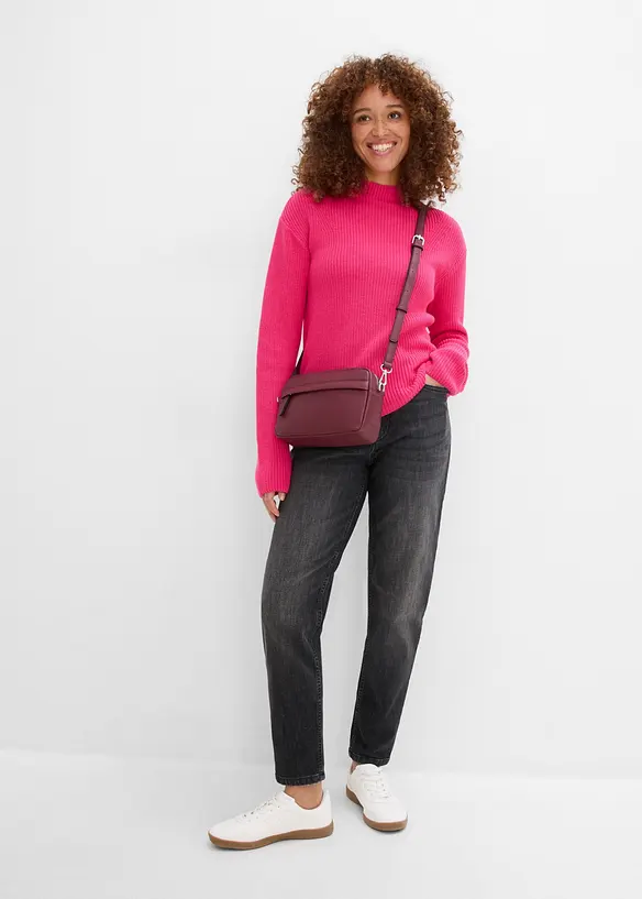 Mom Jeans High Waist, cropped, bonprix