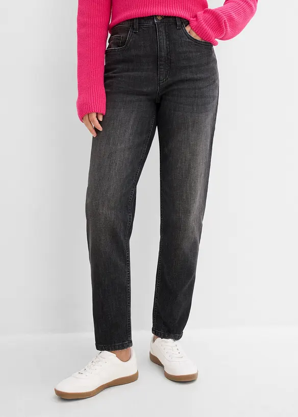 Mom Jeans High Waist, cropped, bonprix