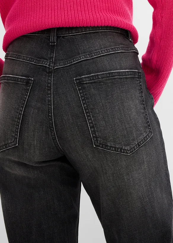 Mom Jeans High Waist, cropped, bonprix