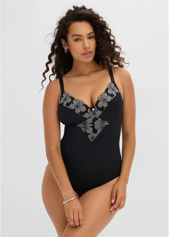 Body med kraftigt formande effekt, utan bygel, bonprix