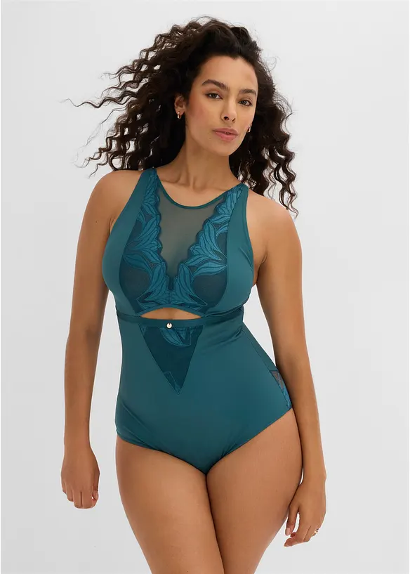 Body med spets och medelh&ouml;g formande effekt, bonprix