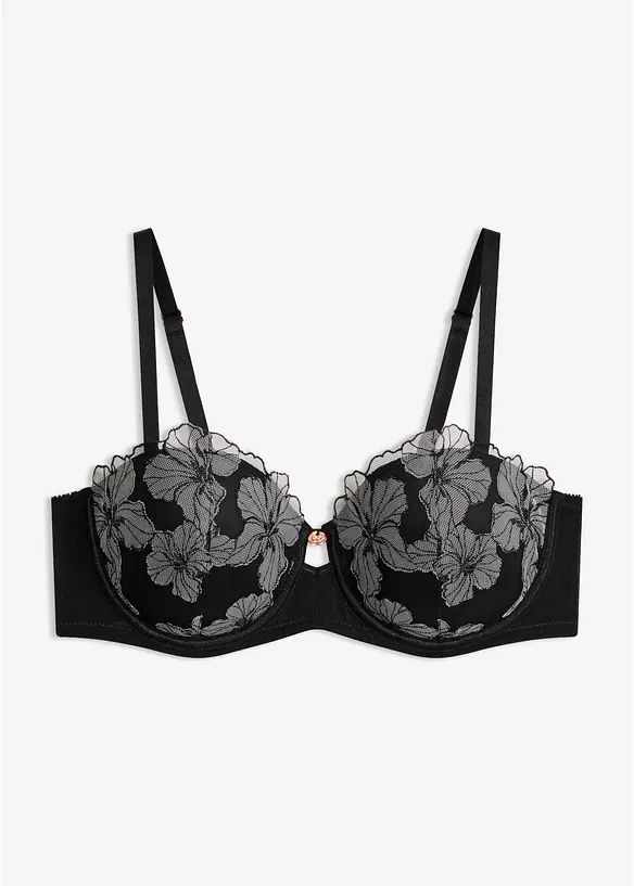 Balconette-BH med elegant broderi, bonprix