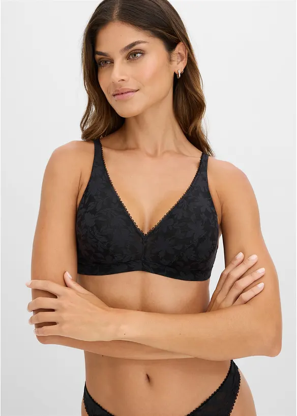 Bralette utan bygel i mjukt material, bonprix