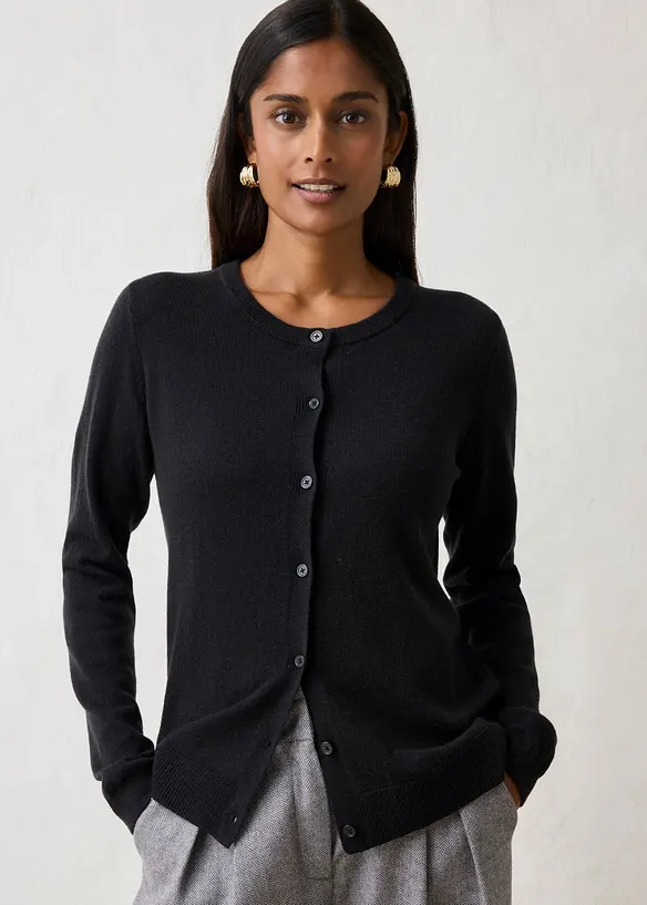 Cardigan i mjuk kashmir med Good Cashmere Standard&reg;, bonprix