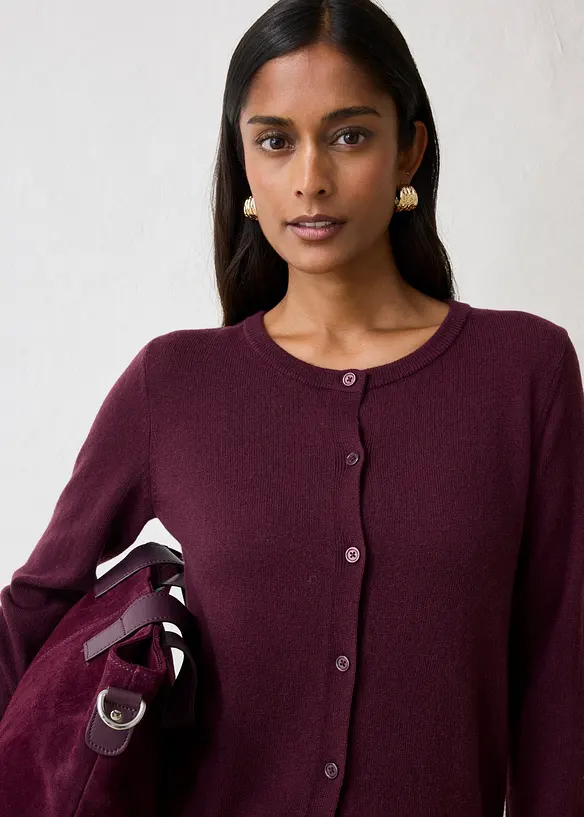 Cardigan i mjuk kashmir med Good Cashmere Standard&reg;, bonprix