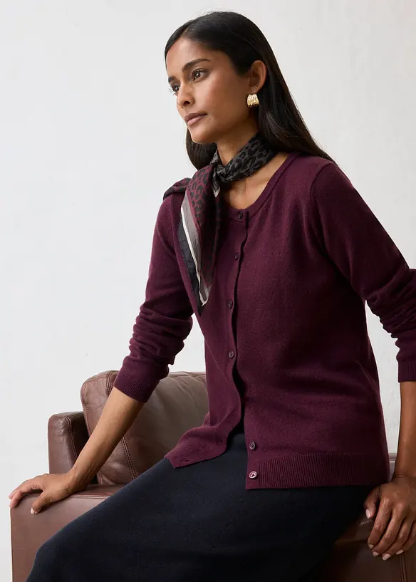 Cardigan i mjuk kashmir med Good Cashmere Standard&reg;, bonprix